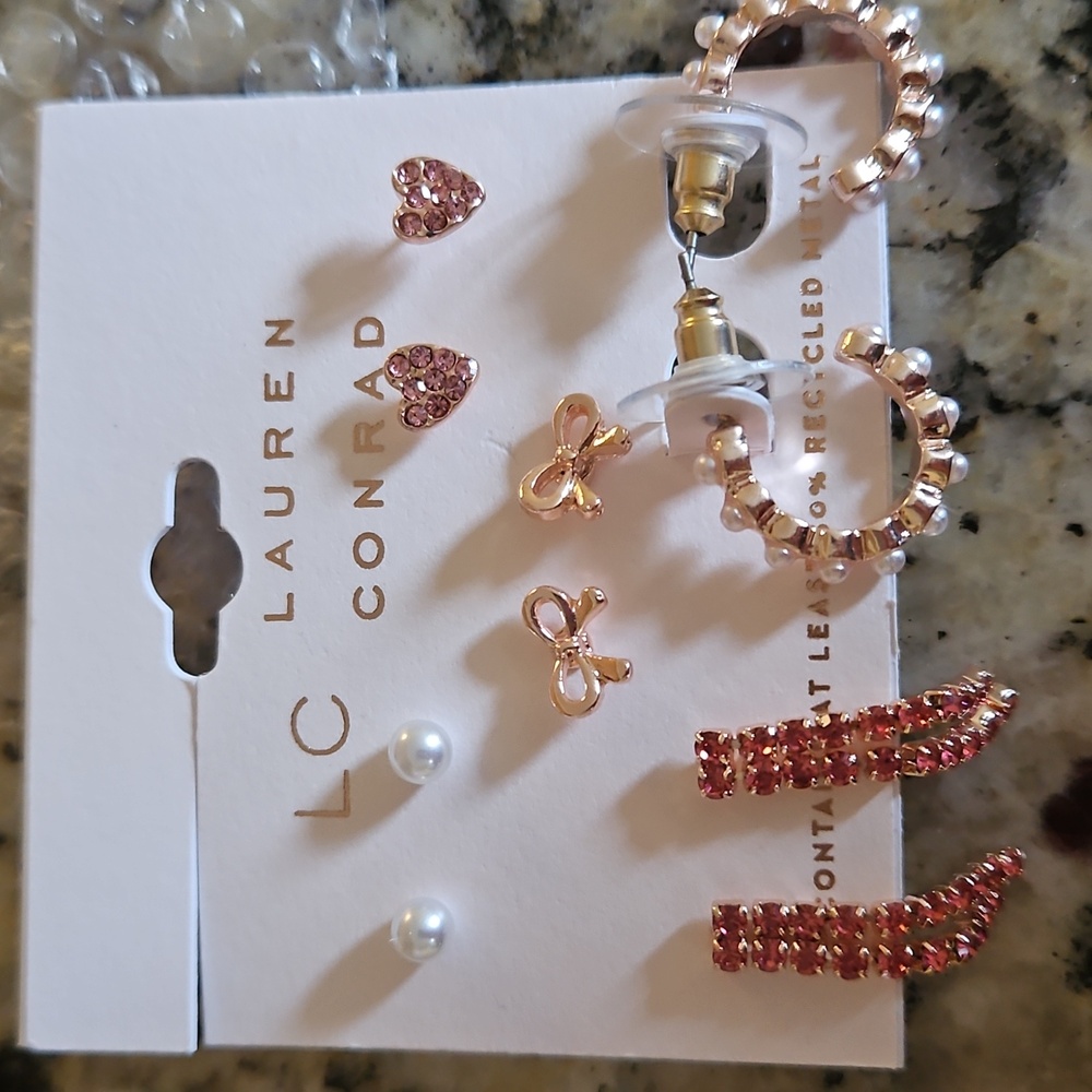 Lauren Conrad Rhinestone Earring Set